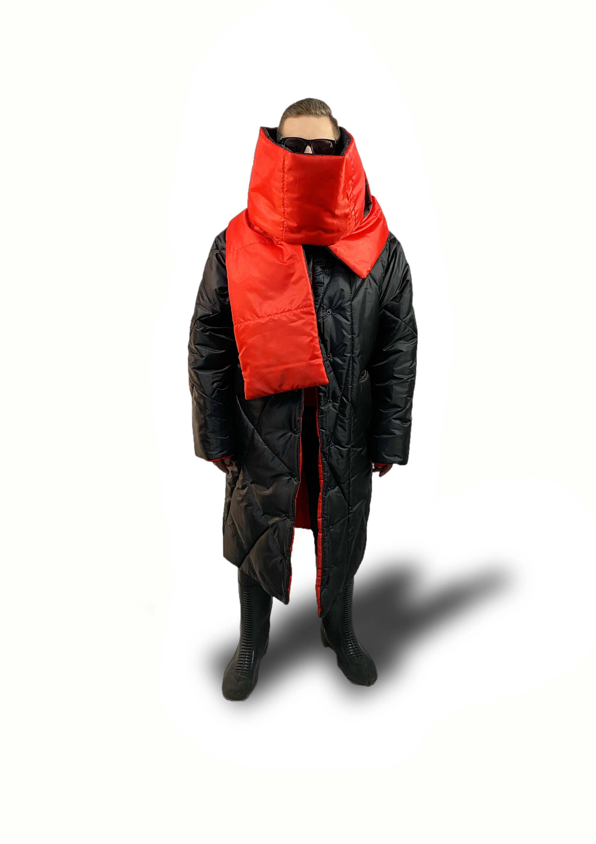 Куртка Nevermore Maxi с шарфом
